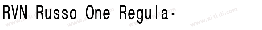 RVN Russo One Regula字体转换 RVN Russo One Regula字体转换
